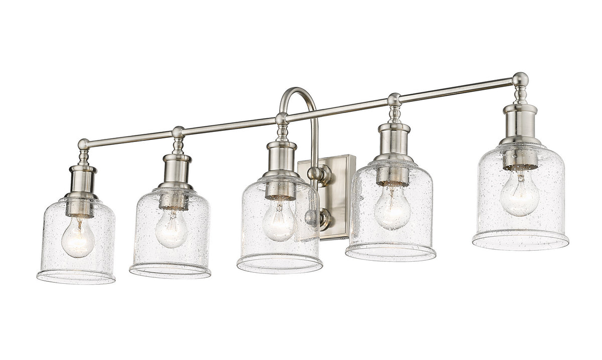 Luminaire de vanité Bryant Nickel brossé, Grené transparent, 40 1/2" – Z-Lite