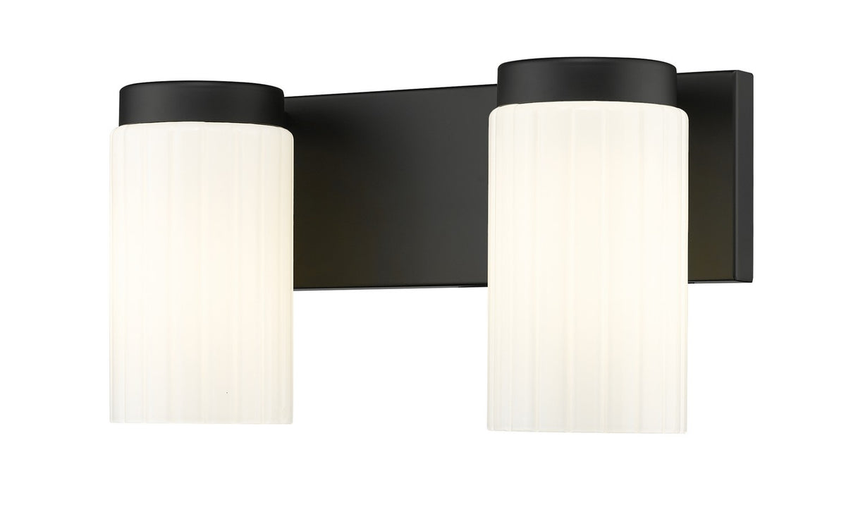 Luminaire de vanité Burk Noir mat, 13 3/4" – Z-Lite