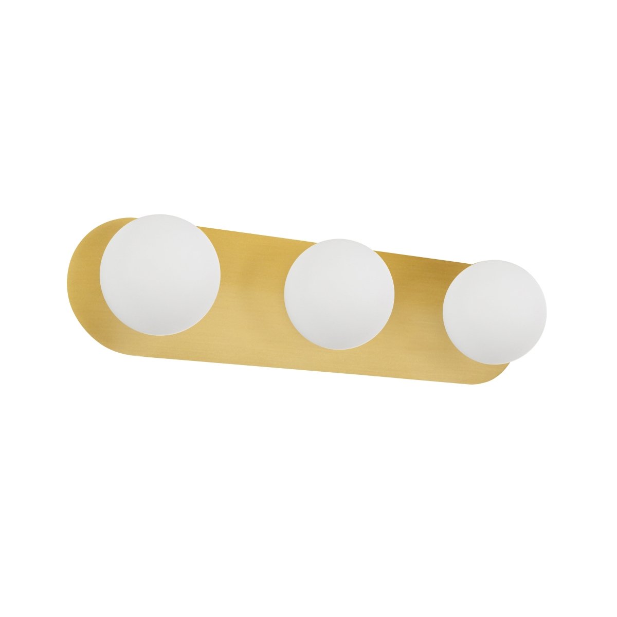 Luminaire de vanité Burlat - Laiton vieilli Blanc opal by Dainolite | Luminaires & cie