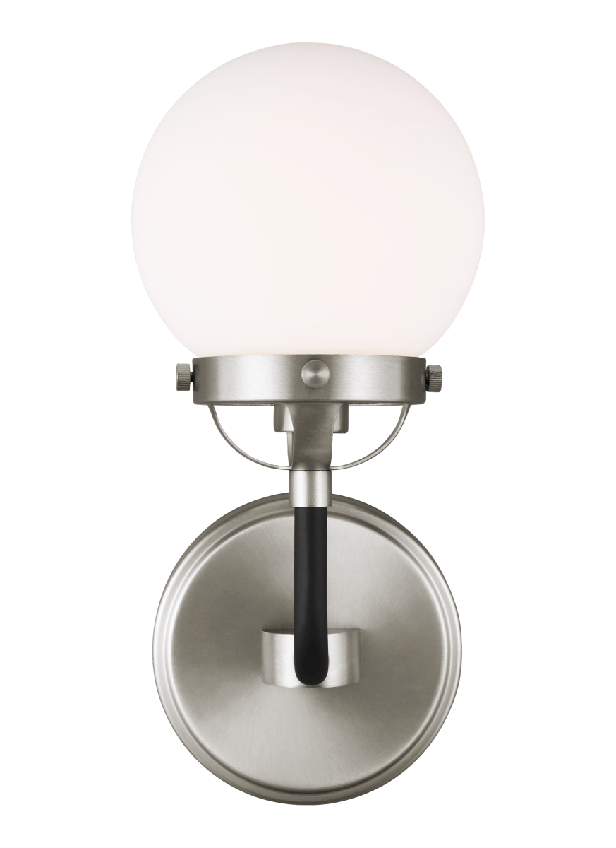 Luminaire de vanité Cafe - Nickel brossé 5 1/4" Ampoules DEL incluses by Visual Comfort Studio | Luminaires & cie