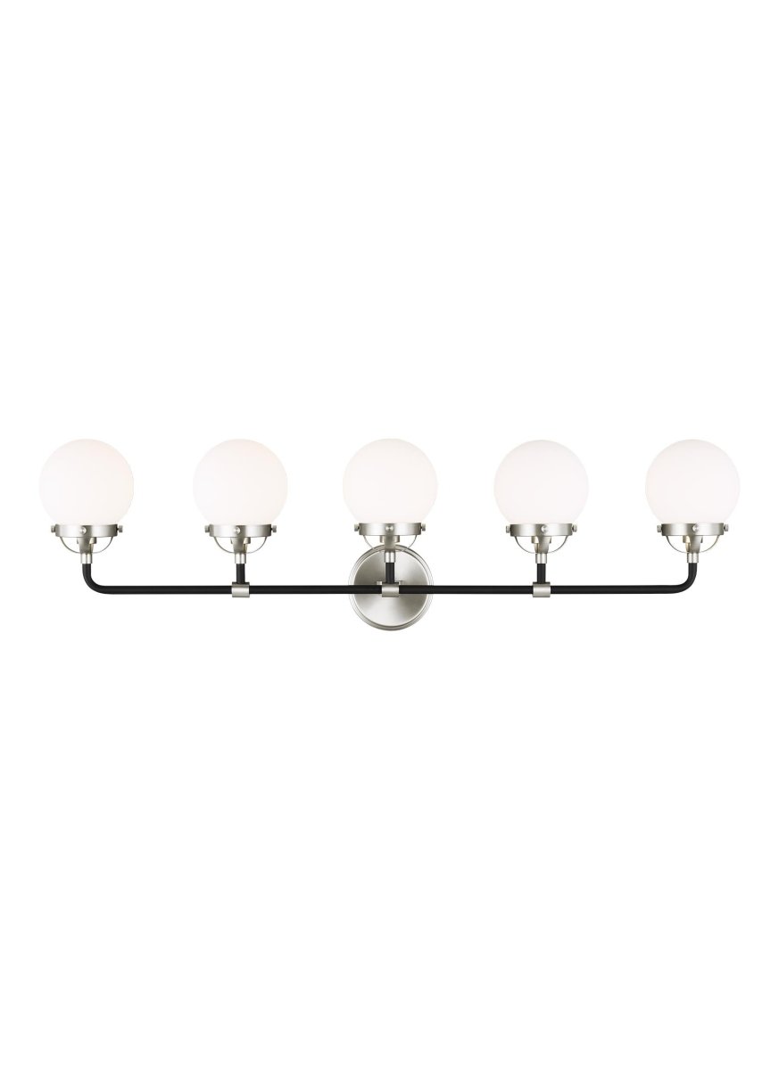 Luminaire de vanité Cafe - Nickel brossé 38 1/4" Ampoules non - incluses by Visual Comfort Studio | Luminaires & cie