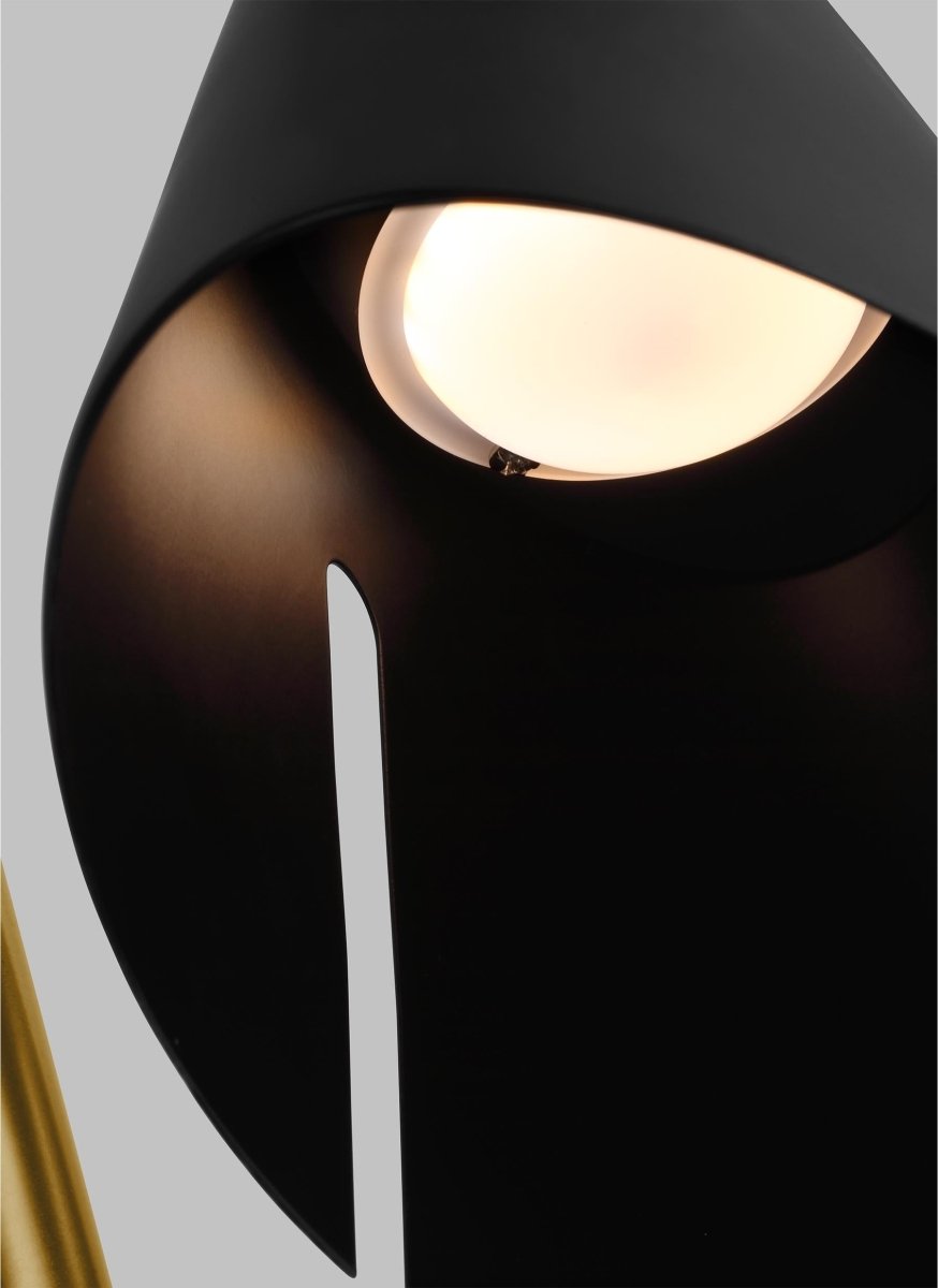 Luminaire de vanité Cambre - Noir de minuit et laiton brunis 8 3/8" by Visual Comfort Studio | Luminaires & cie