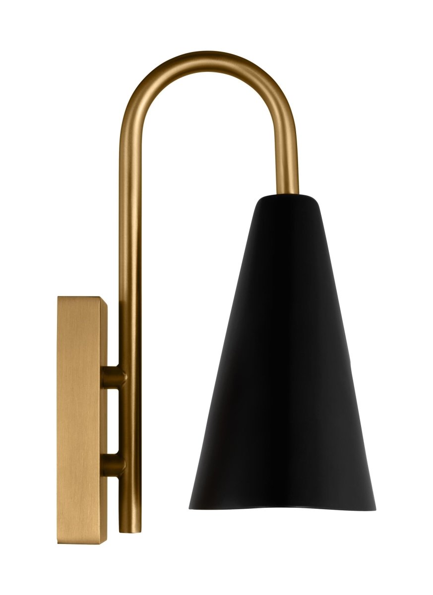 Luminaire de vanité Cambre - Noir de minuit et laiton brunis 8 3/8" by Visual Comfort Studio | Luminaires & cie