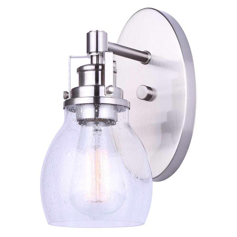 Luminaire de vanité Carson - Nickel brossé 5" by Canarm | Luminaires & cie
