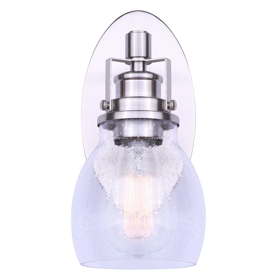 Luminaire de vanité Carson - Nickel brossé 5" by Canarm | Luminaires & cie