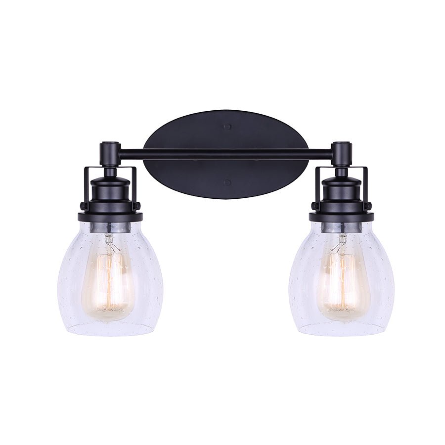 Luminaire de vanité Carson - Noir 16" by Canarm | Luminaires & cie