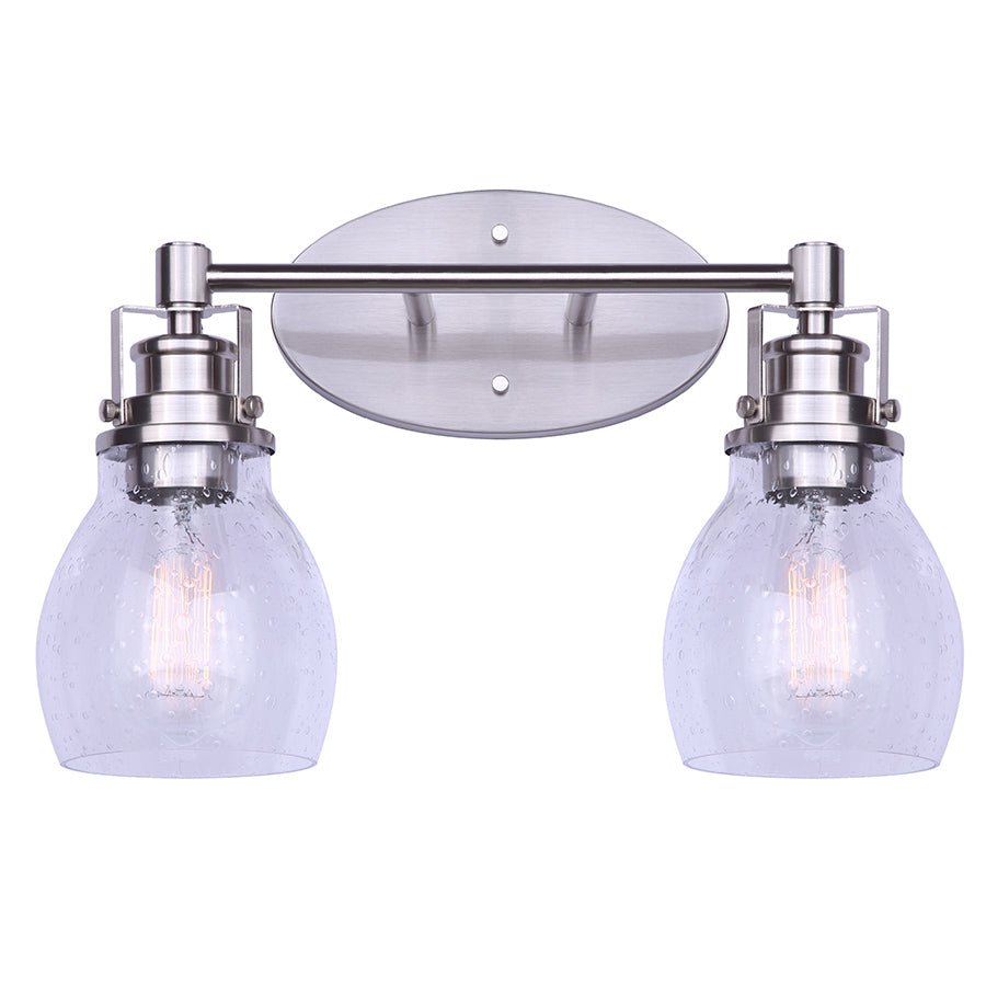 Luminaire de vanité Carson - Nickel brossé 16" by Canarm | Luminaires & cie