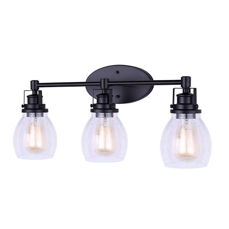 Luminaire de vanité Carson - Noir 24" by Canarm | Luminaires & cie