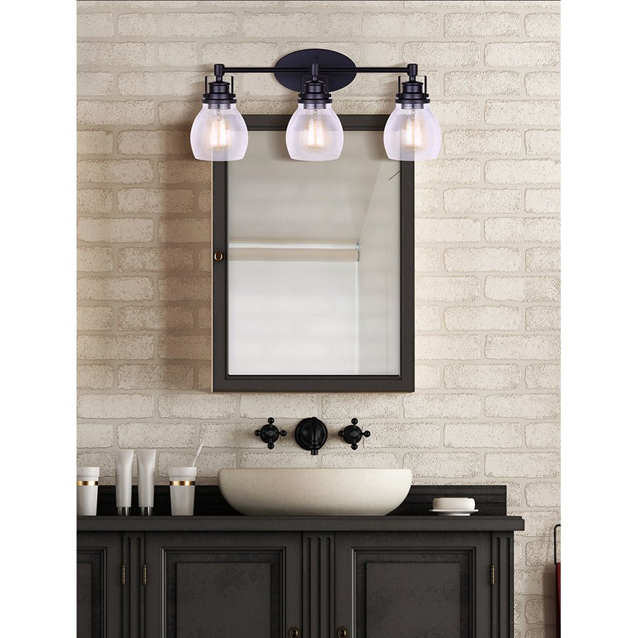 Luminaire de vanité Carson - Noir 24" by Canarm | Luminaires & cie