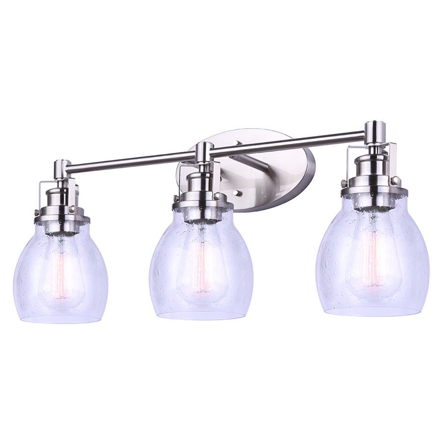 Luminaire de vanité Carson - Nickel brossé 24" by Canarm | Luminaires & cie