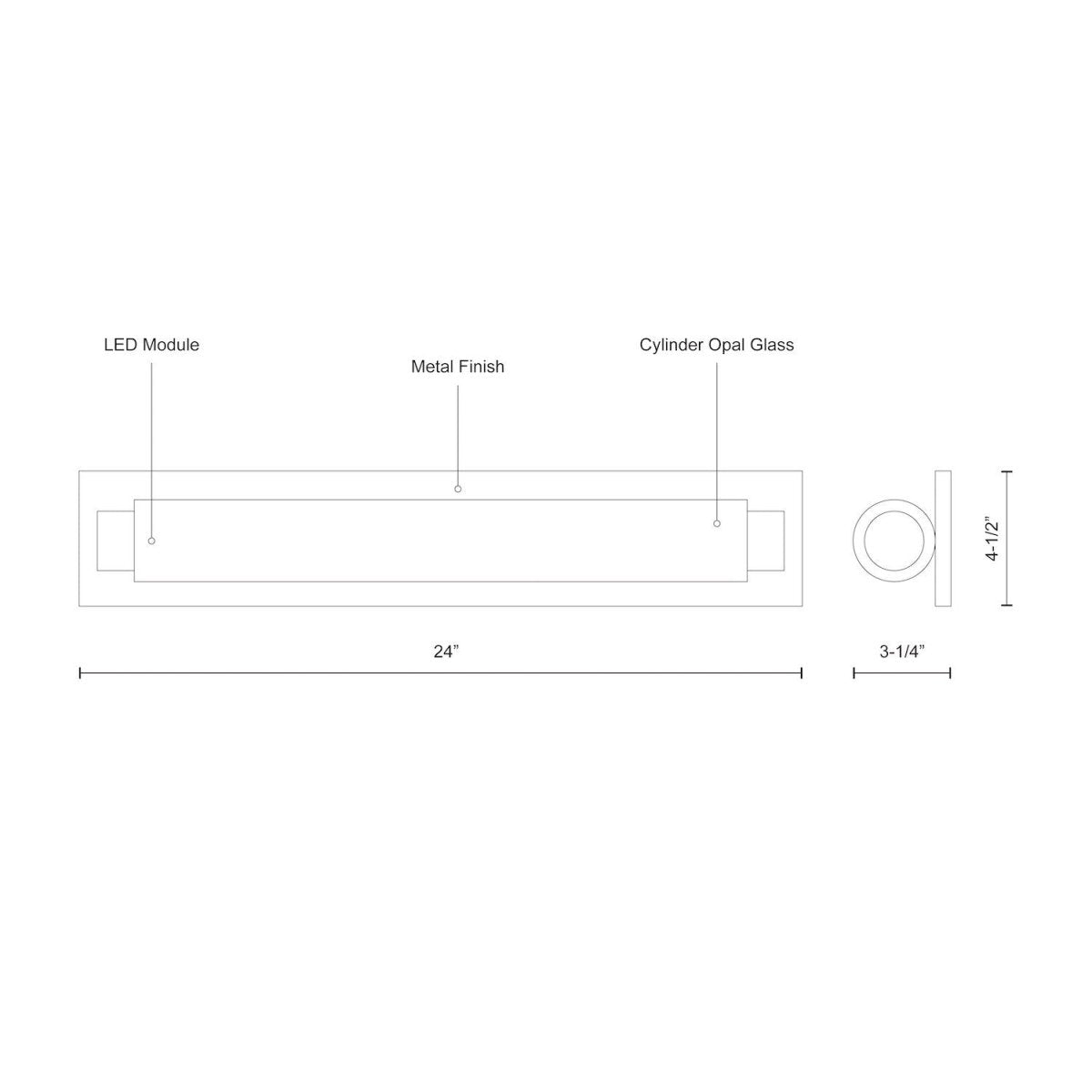 Luminaire de vanité Charleston - by Kuzco Lighting | Luminaires & cie