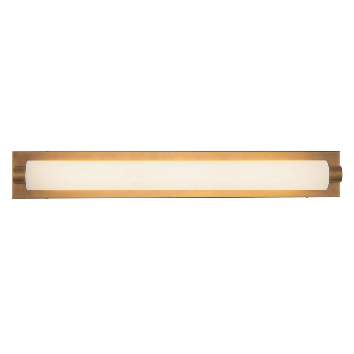 Barre d'éclairage de salle de bain Charleston Laiton vintage, 31" – Kuzco Lighting
