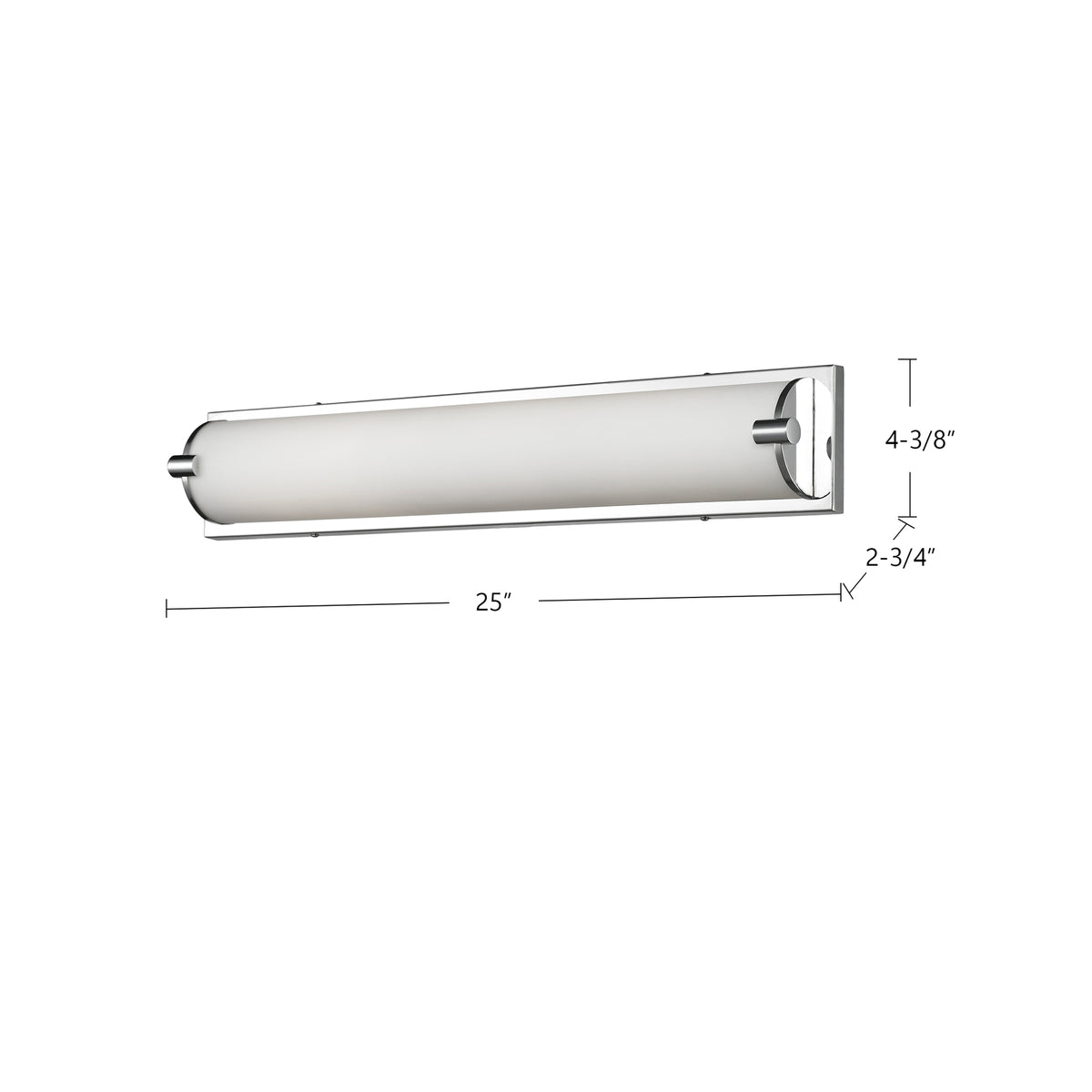 Barre d'éclairage de salle de bain Charlotte 25" – vue 4