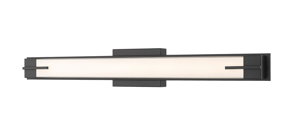 Barre d'éclairage de salle de bain Chase Noir mat, 33" – Z-Lite