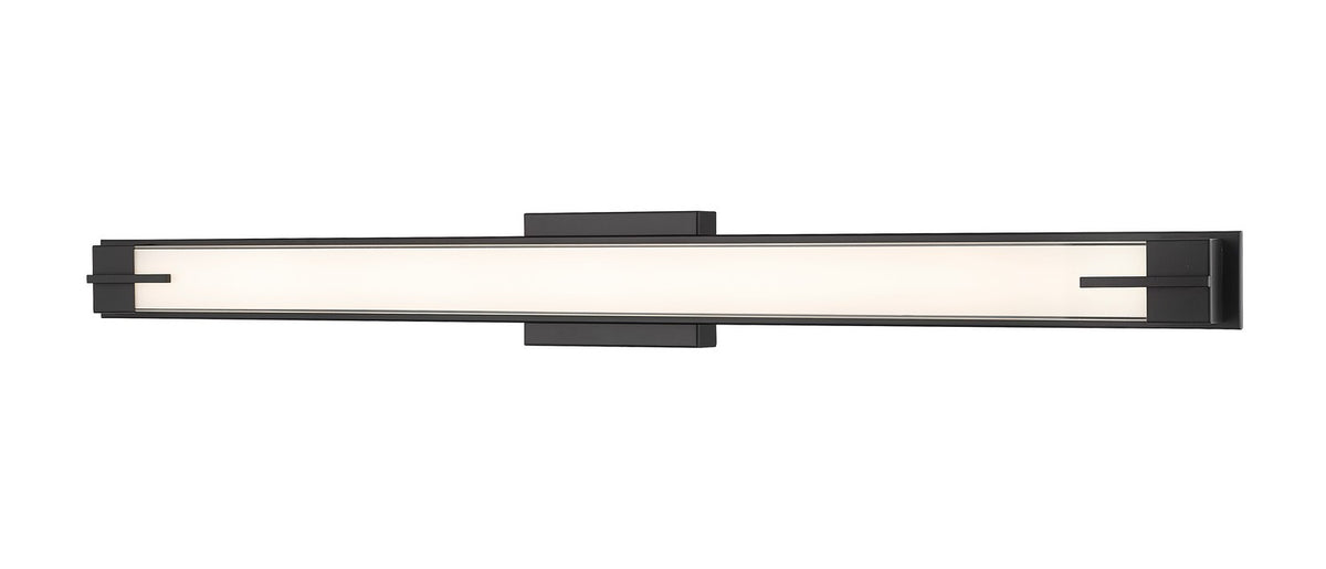 Barre d'éclairage de salle de bain Chase Noir mat, 43" – Z-Lite