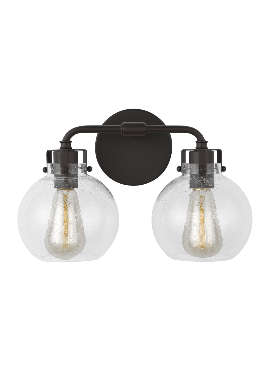 Luminaire de vanité Clara - Bronze frotté d'huile 14 3/4" 9 5/8" by Visual Comfort Studio | Luminaires & cie