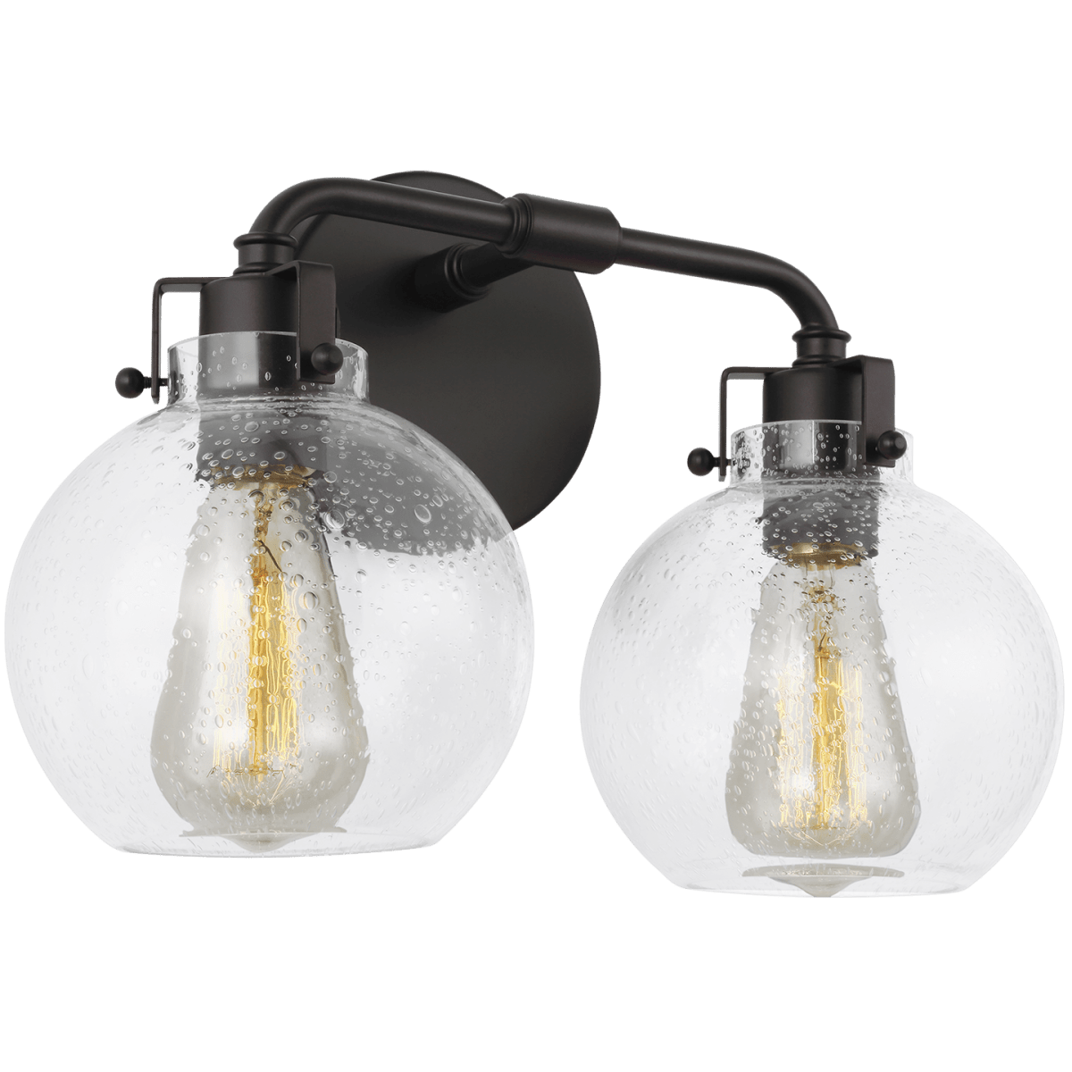 Luminaire de vanité Clara - Bronze frotté d'huile 14 3/4" 9 5/8" by Visual Comfort Studio | Luminaires & cie