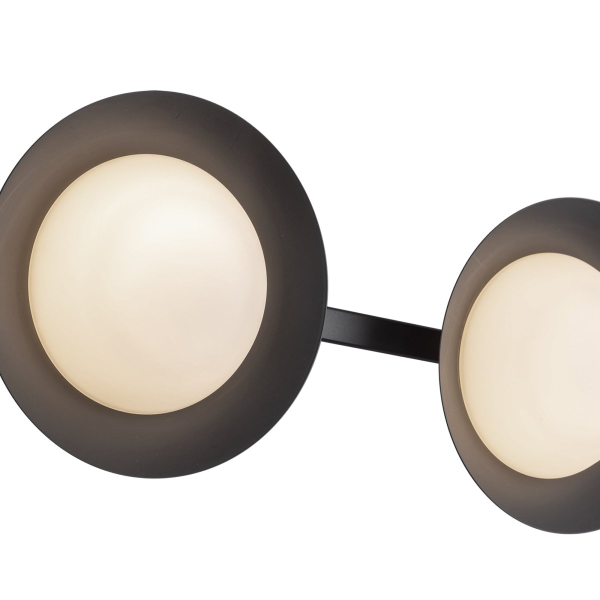 Luminaire de vanité Cleo - Verre noir / opale by Kuzco Lighting | Luminaires & cie