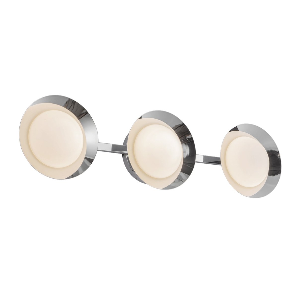 Luminaire de vanité Cleo - Chrome / Opale Verre by Kuzco Lighting | Luminaires & cie