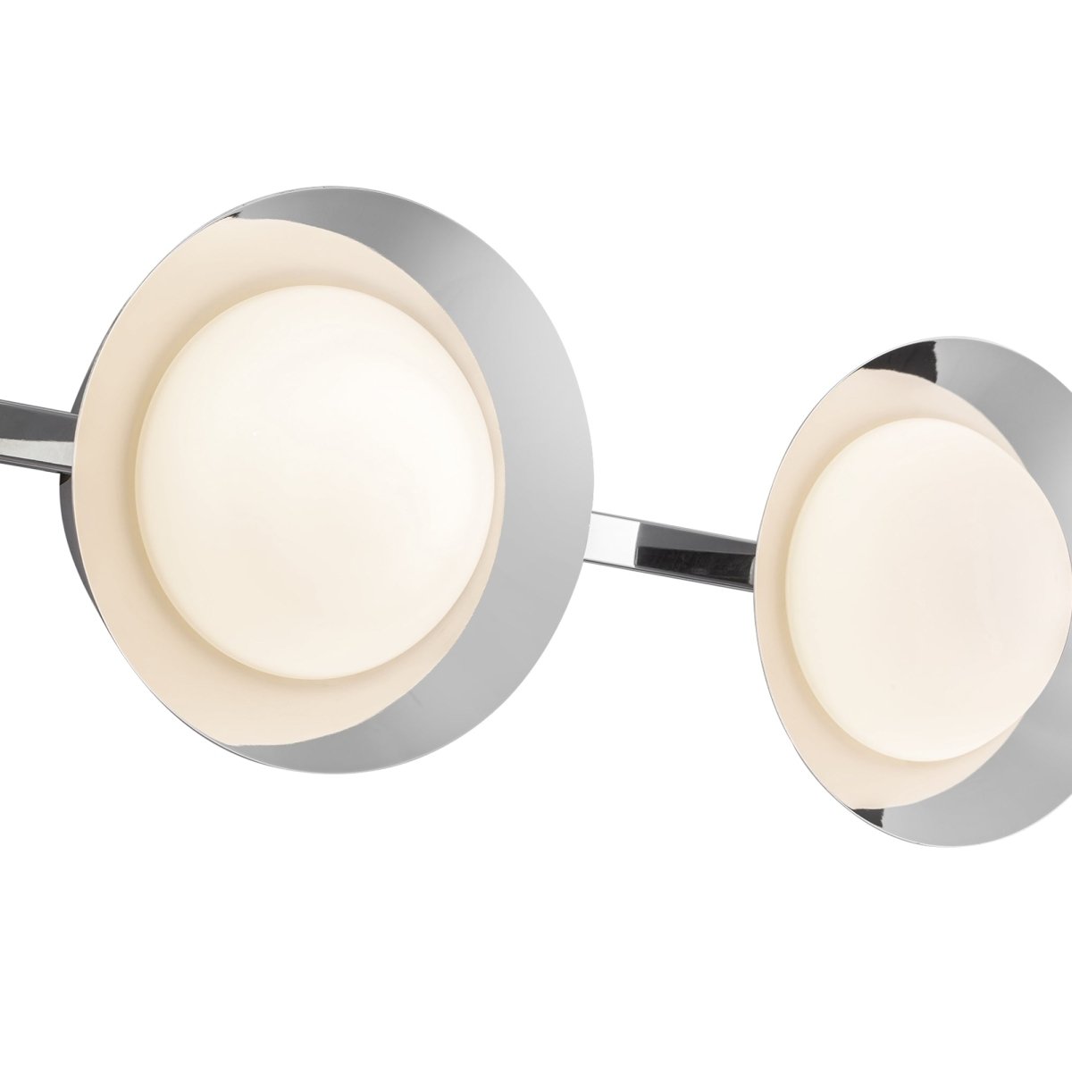 Luminaire de vanité Cleo - Chrome / Opale Verre by Kuzco Lighting | Luminaires & cie