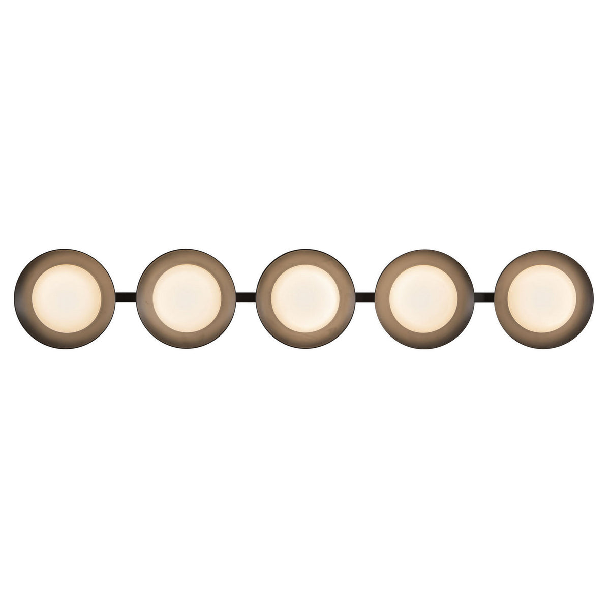 Luminaire de vanité Cleo Noir / Verre opale, Verre opale – Kuzco Lighting