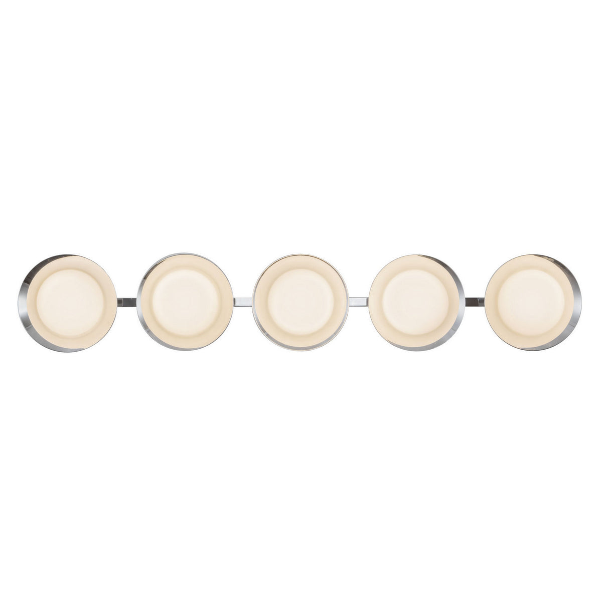 Luminaire de vanité Cleo Chrome / Opale, Verre opale – Kuzco Lighting