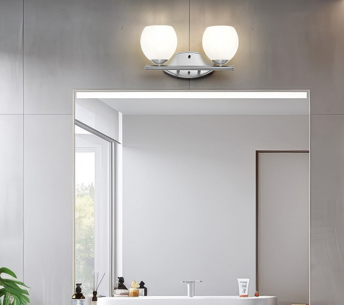 Luminaire de vanité Colette Nickel brossé, 16" – vue 8