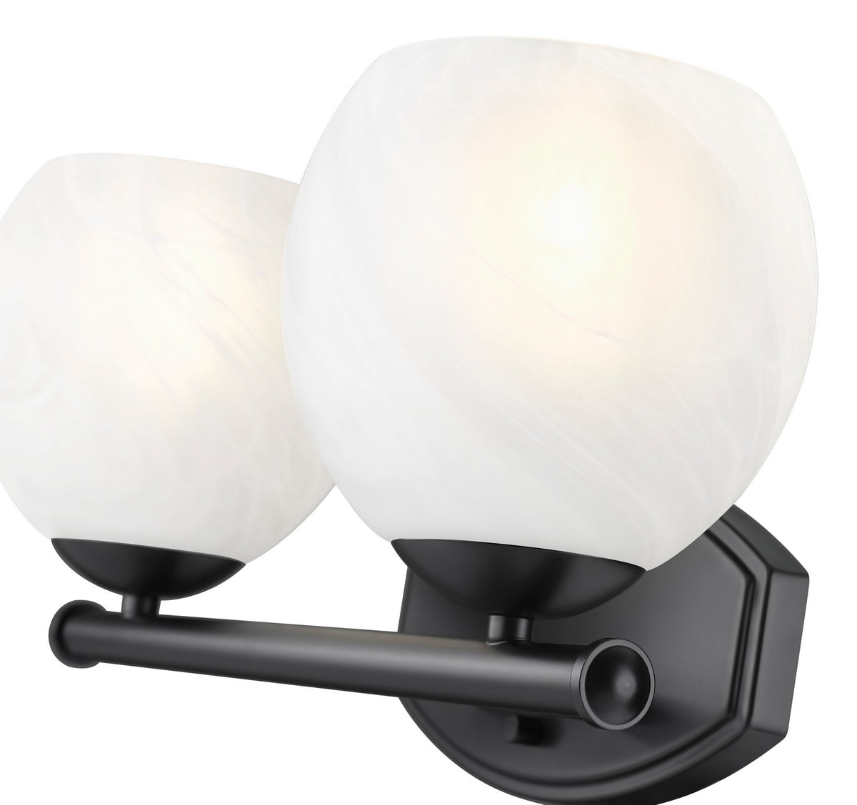 Luminaire de vanité Colette Noir mat, 16" – vue 4