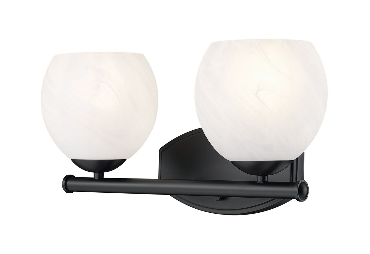 Luminaire de vanité Colette Noir mat, 16" – Z-Lite
