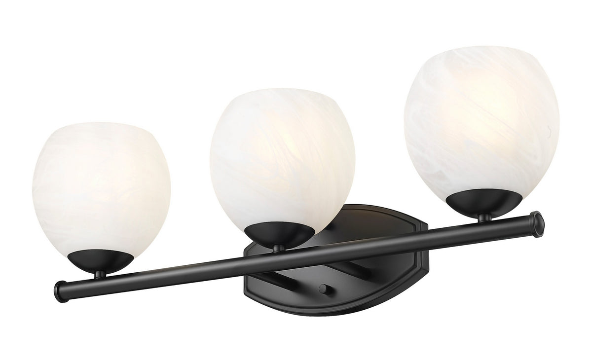 Luminaire de vanité Colette Noir mat, 24" – vue 3
