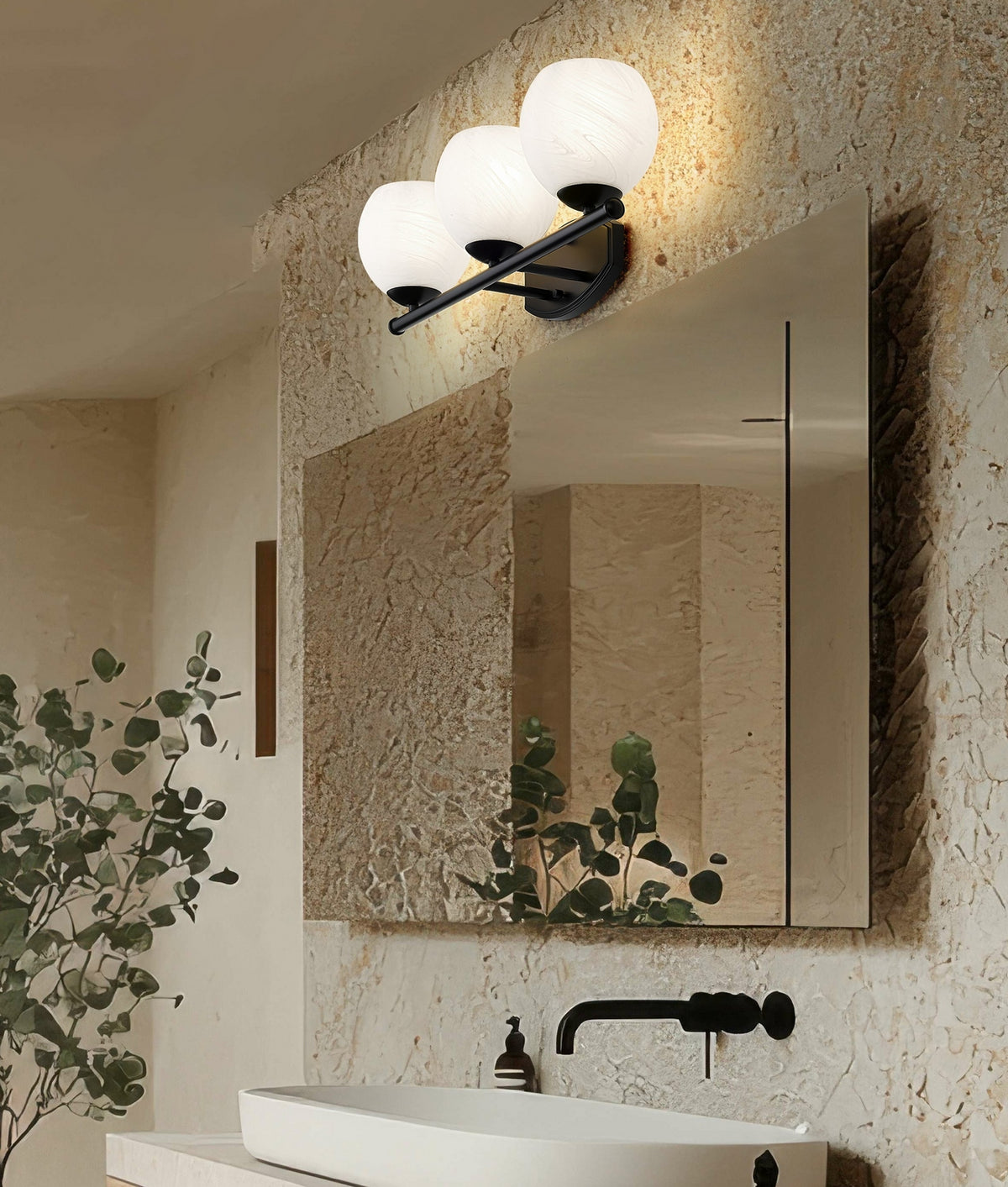 Luminaire de vanité Colette Noir mat, 24" – vue 8