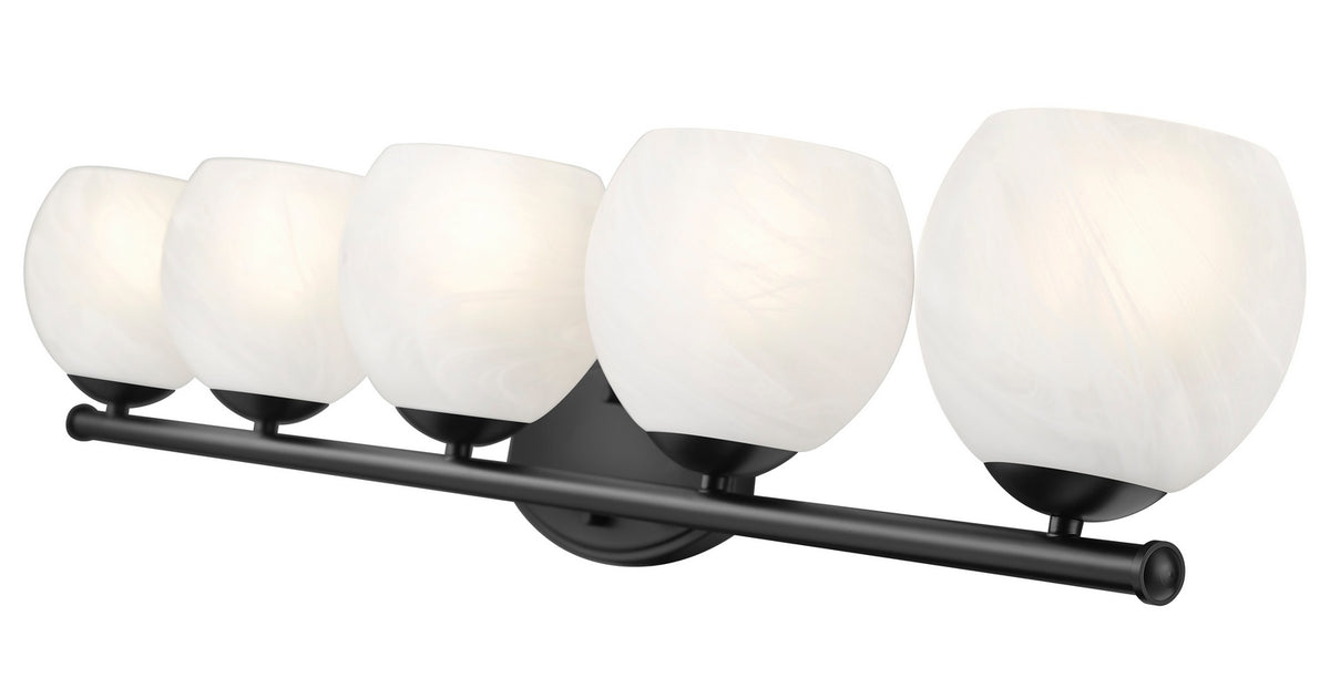 Luminaire de vanité Colette Noir mat, 42" – vue 4