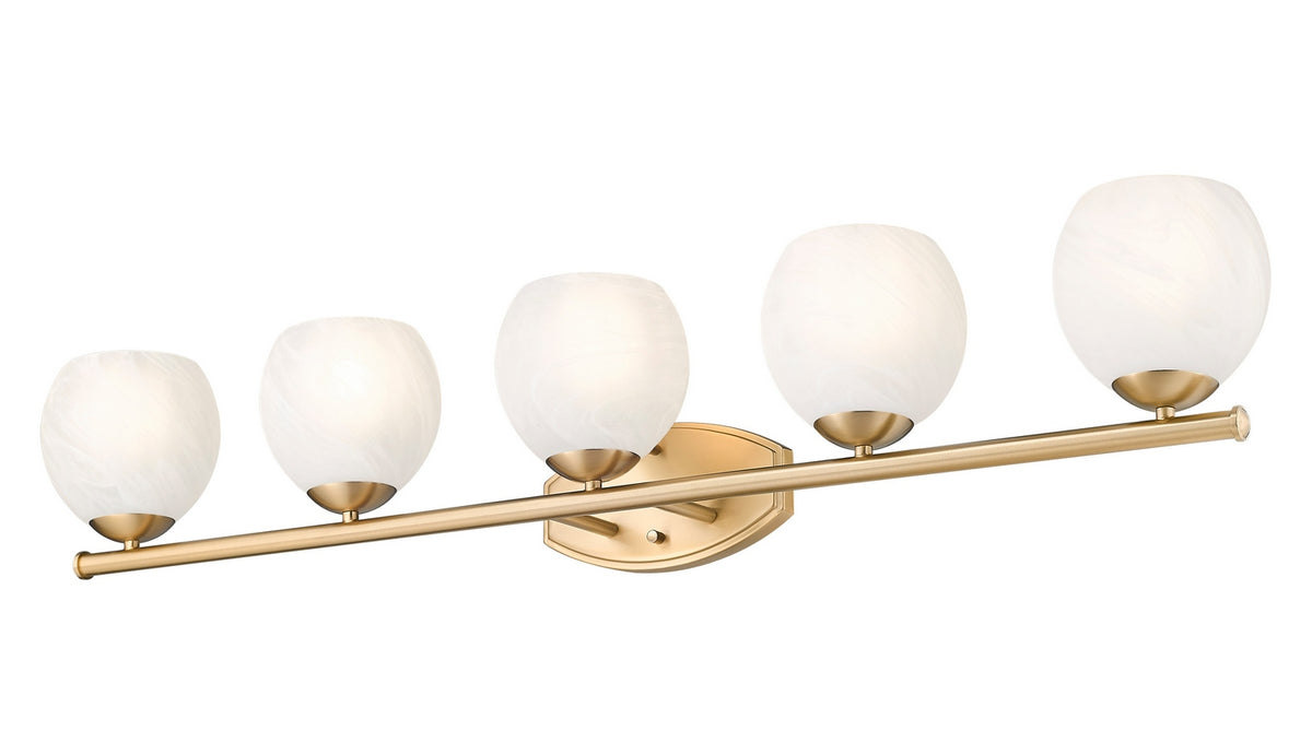 Luminaire de vanité Colette Or moderne, 42" – vue 3