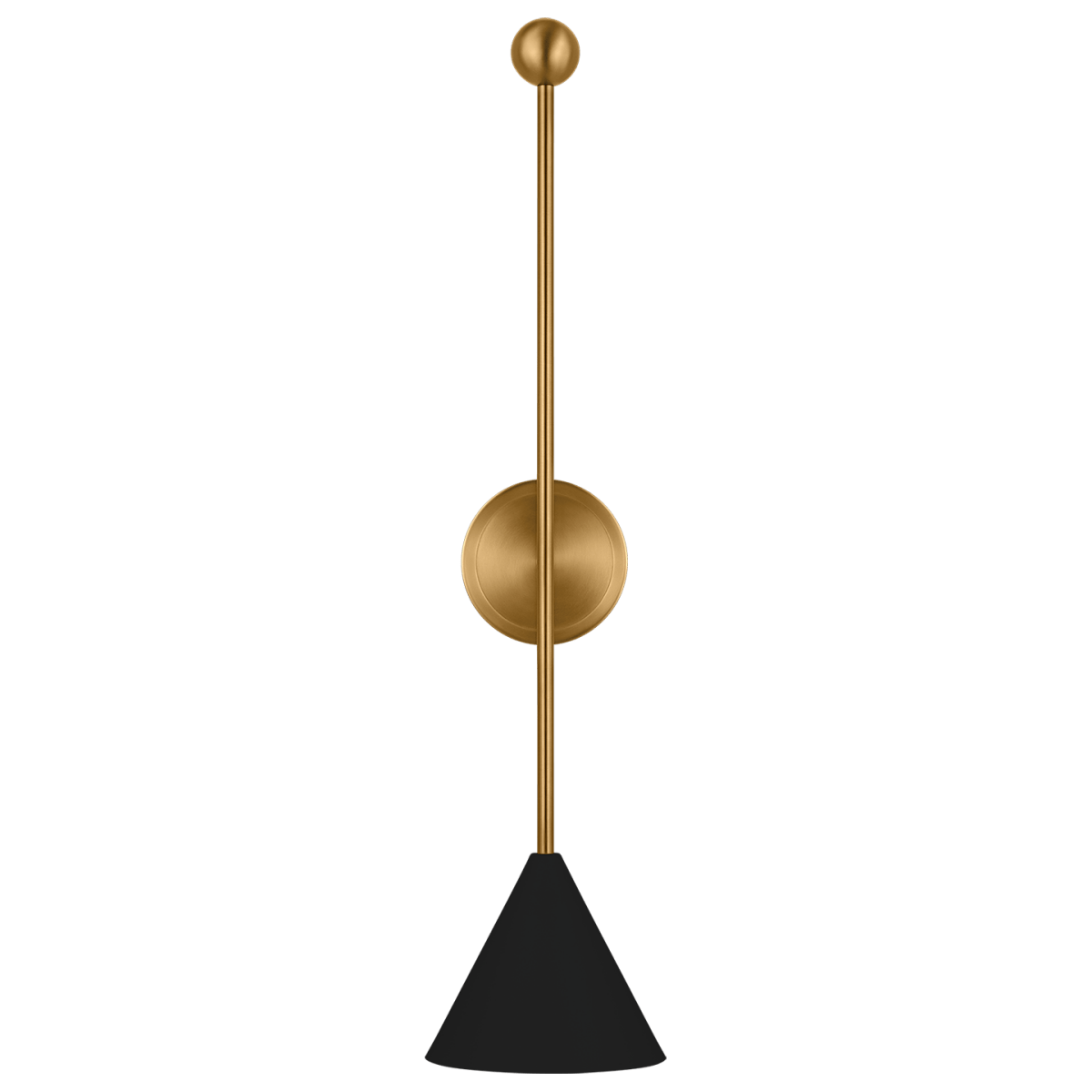 Luminaire de vanité Cosmo - Noir de minuit et laiton brunis 30" by Visual Comfort Studio | Luminaires & cie