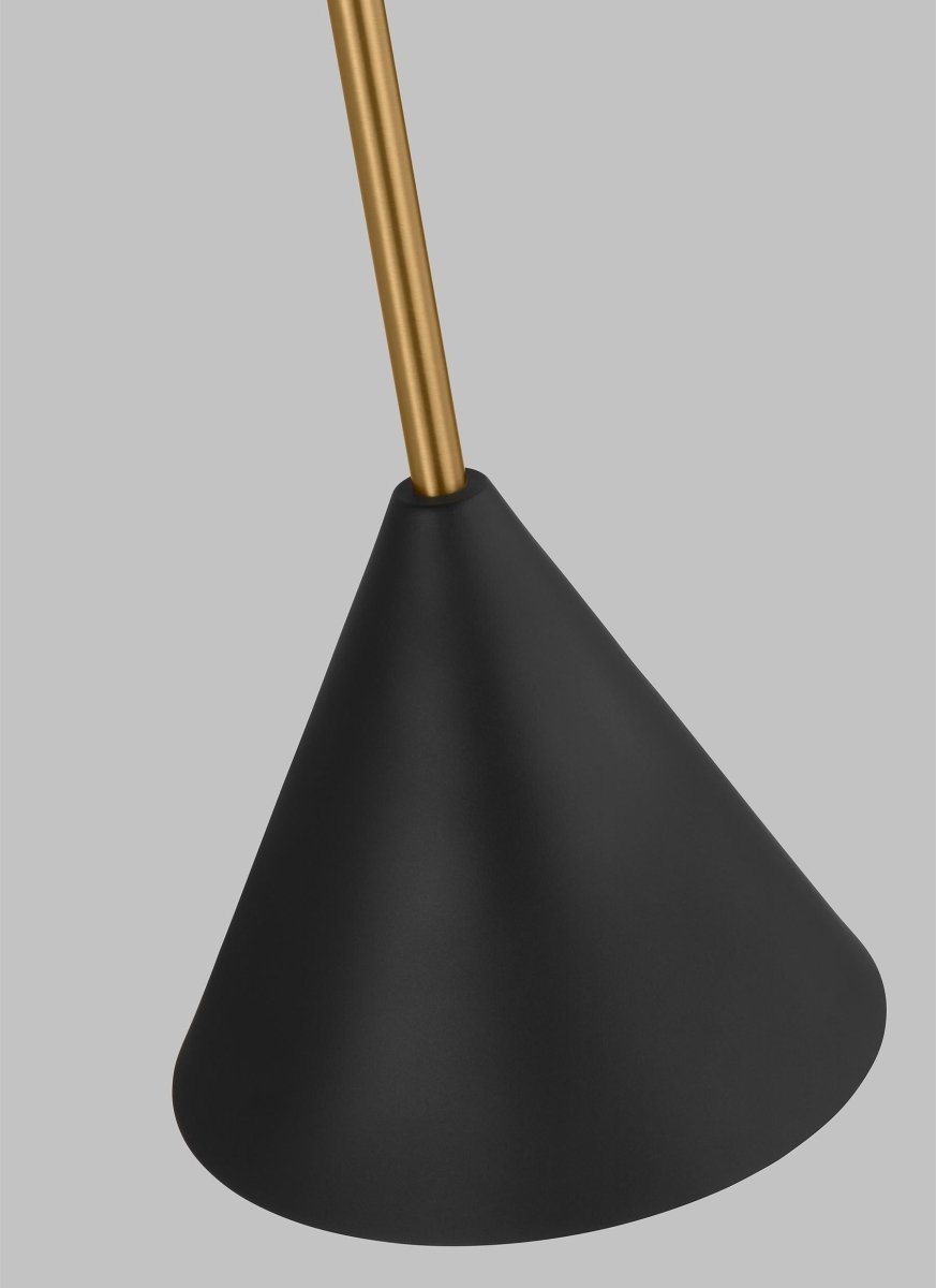 Luminaire de vanité Cosmo - Noir de minuit et laiton brunis 30" by Visual Comfort Studio | Luminaires & cie