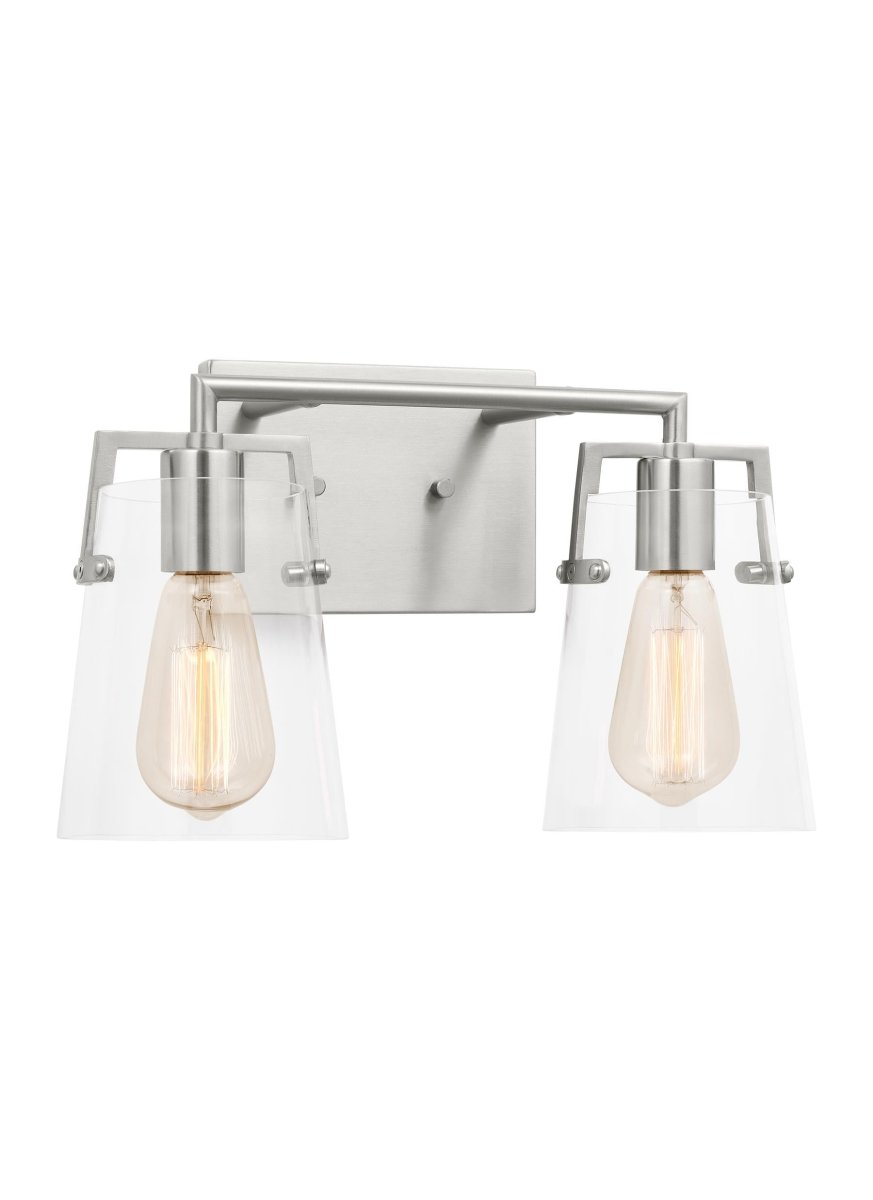 Luminaire de vanité Crofton - Acier brossé 14 5/8" by Visual Comfort Studio | Luminaires & cie
