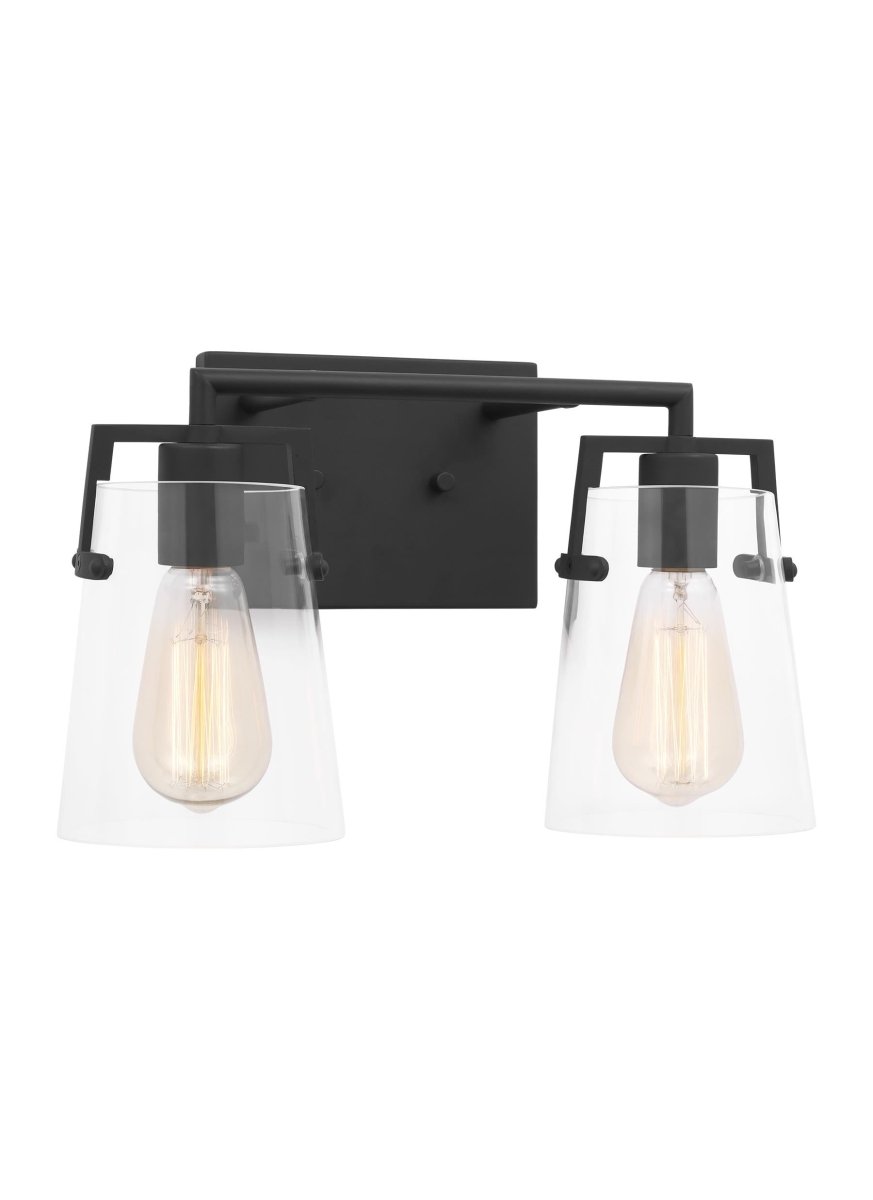 Luminaire de vanité Crofton - Noir de minuit 14 5/8" by Visual Comfort Studio | Luminaires & cie