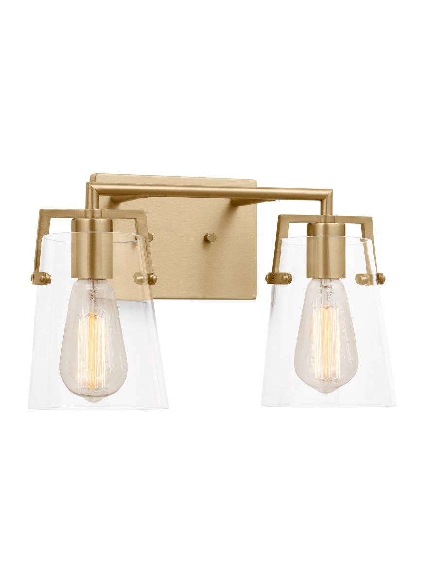 Luminaire de vanité Crofton - Laiton satiné 14 5/8" by Visual Comfort Studio | Luminaires & cie