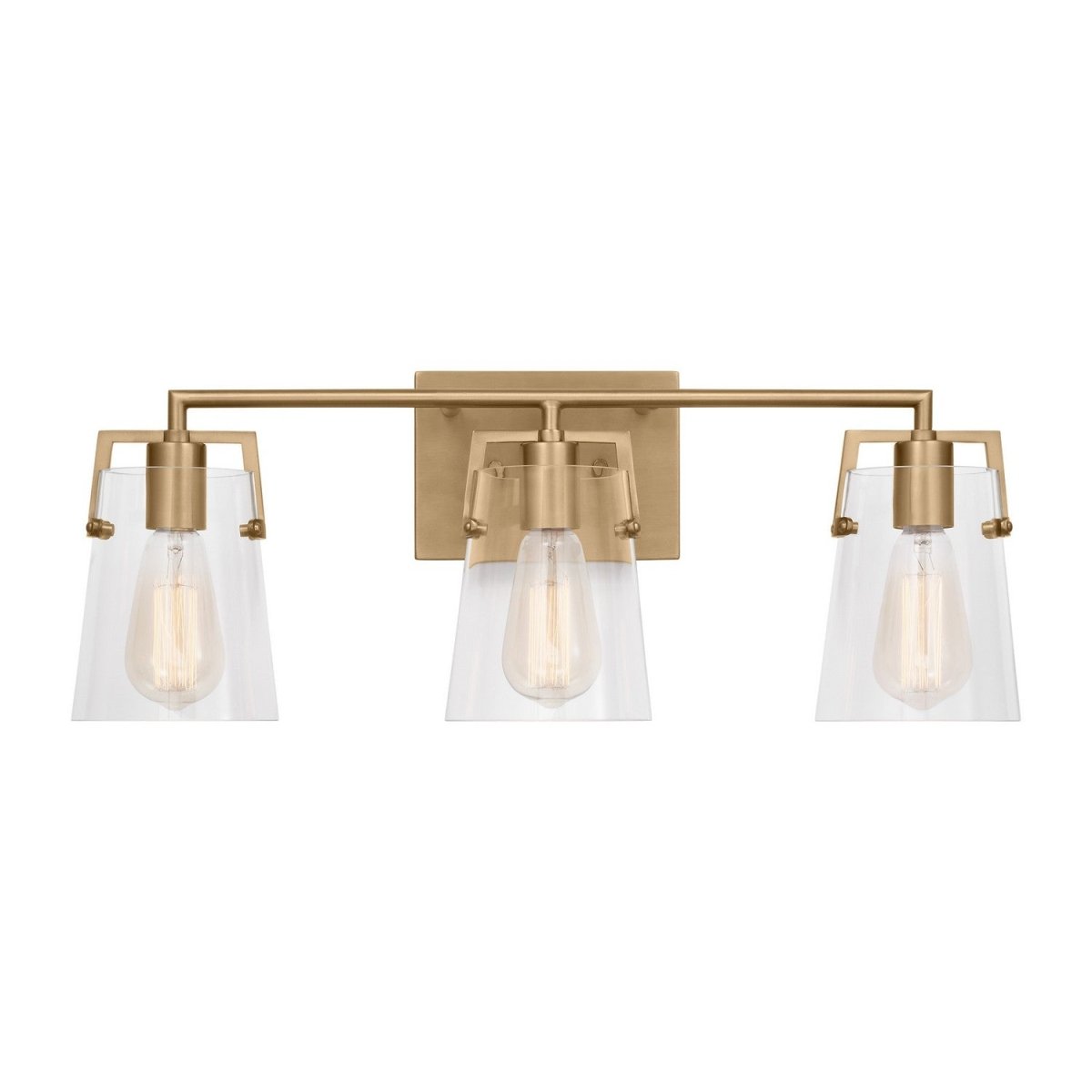 Luminaire de vanité Crofton - Laiton satiné Transparent 24" by Visual Comfort Studio | Luminaires & cie