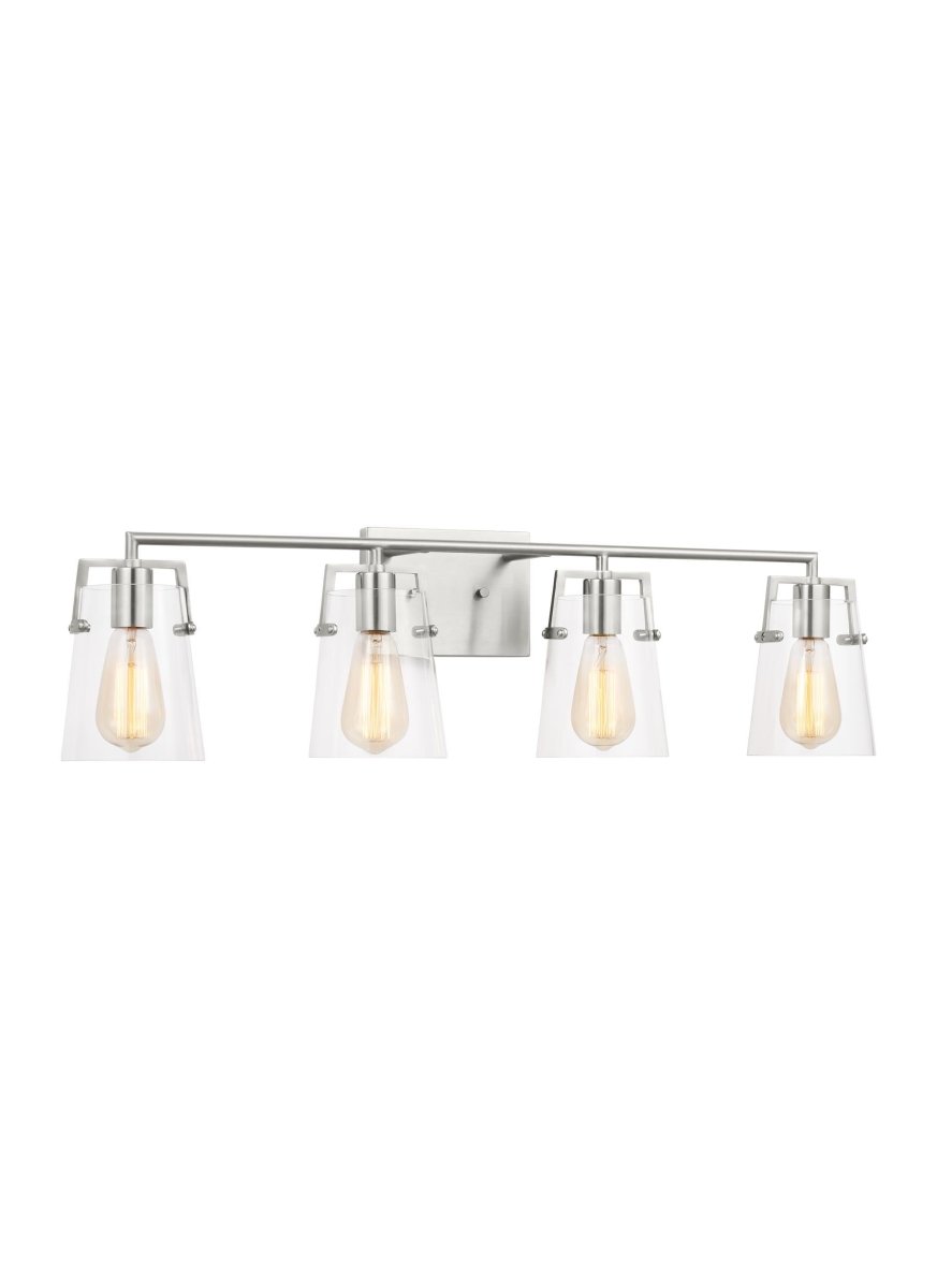 Luminaire de vanité Crofton - Acier brossé 33 3/8" by Visual Comfort Studio | Luminaires & cie