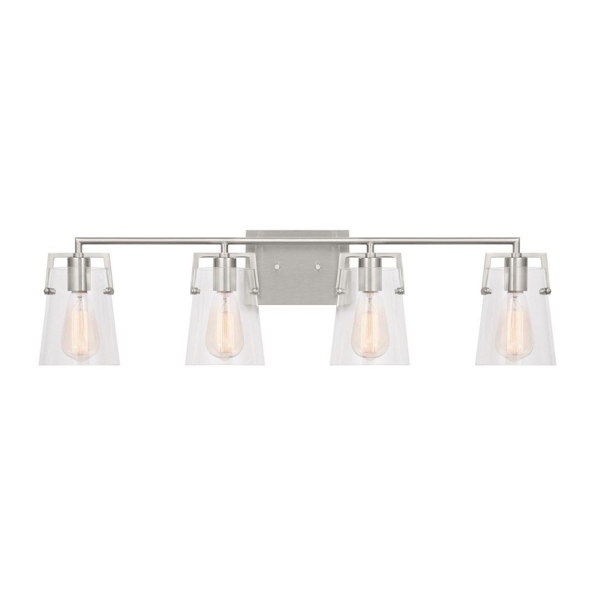 Luminaire de vanité Crofton - Acier brossé Transparent 33 3/8" by Visual Comfort Studio | Luminaires & cie