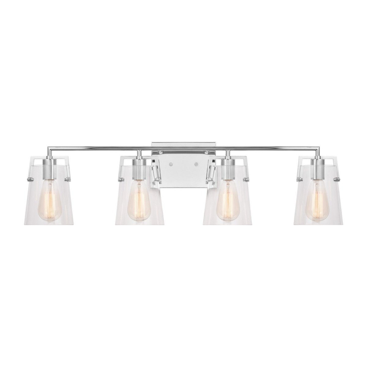 Luminaire de vanité Crofton - Chrome Transparent 33 3/8" by Visual Comfort Studio | Luminaires & cie