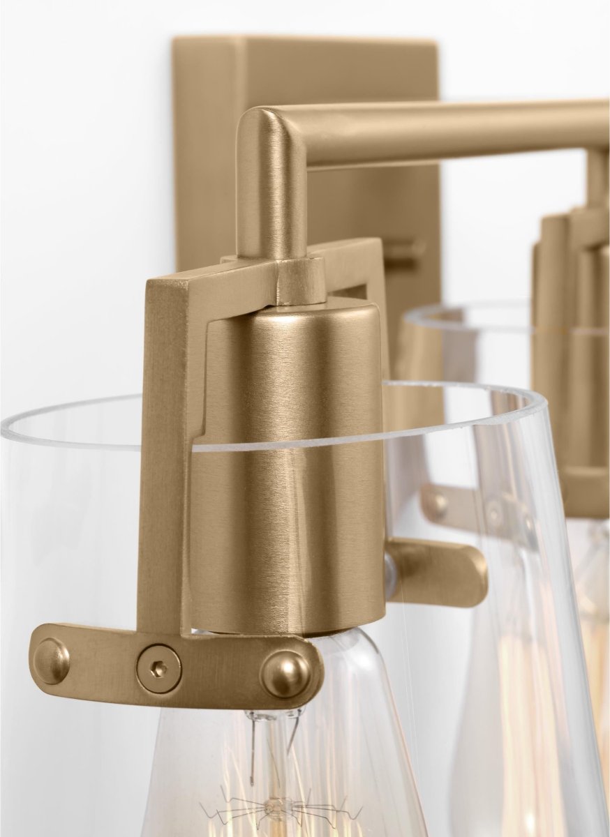 Luminaire de vanité Crofton - Laiton satiné 33 3/8" by Visual Comfort Studio | Luminaires & cie