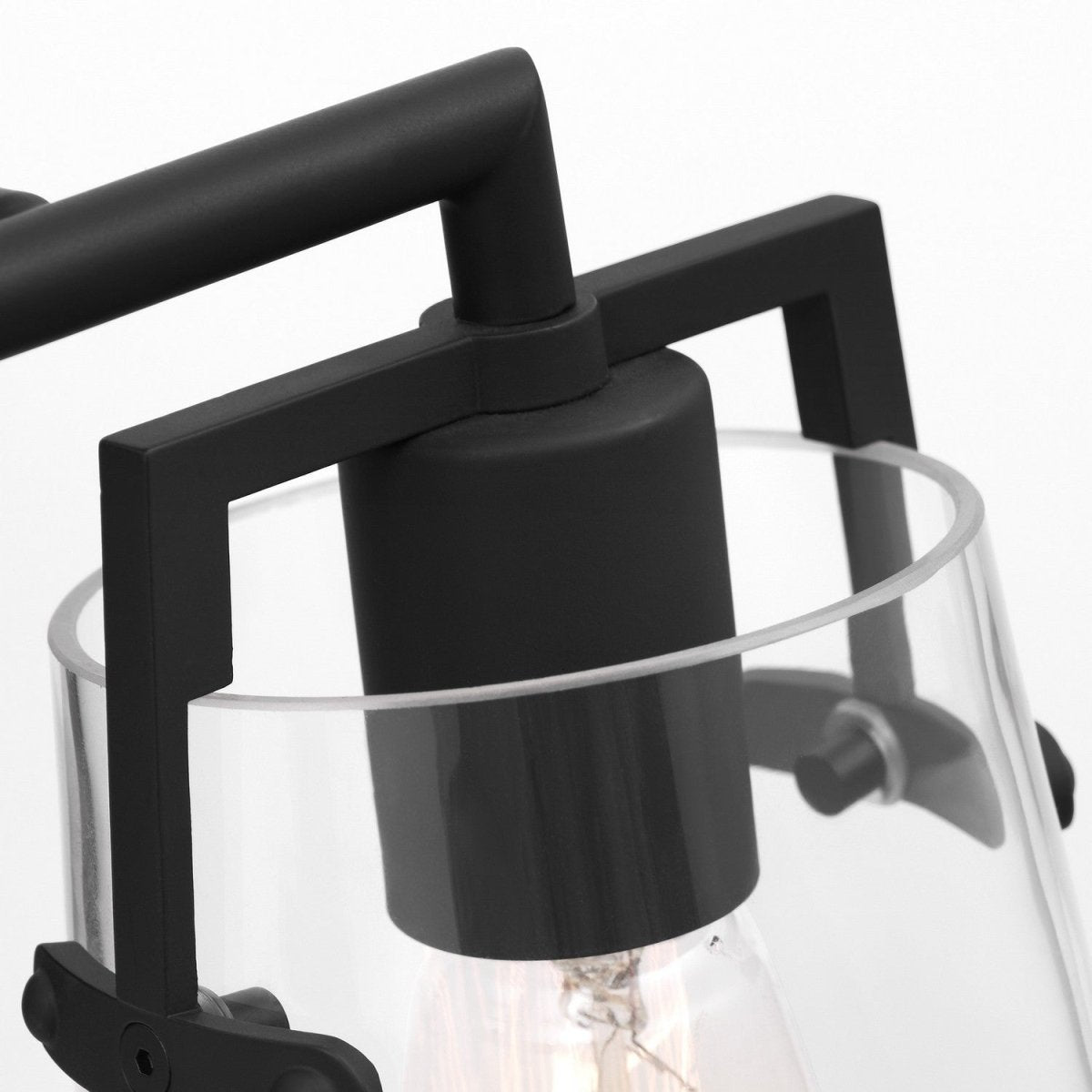 Luminaire de vanité Crofton - Laiton satiné Verre craquelé transparent 33 3/8" by Visual Comfort Studio | Luminaires & cie