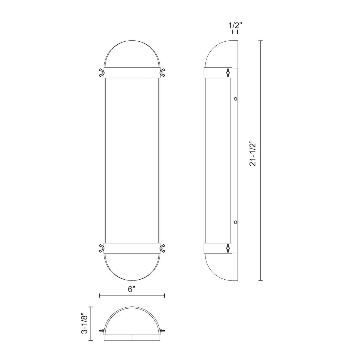 Luminaire de vanité Cyrus - Verre d'or / transparent âgé by Alora Lighting | Luminaires & cie