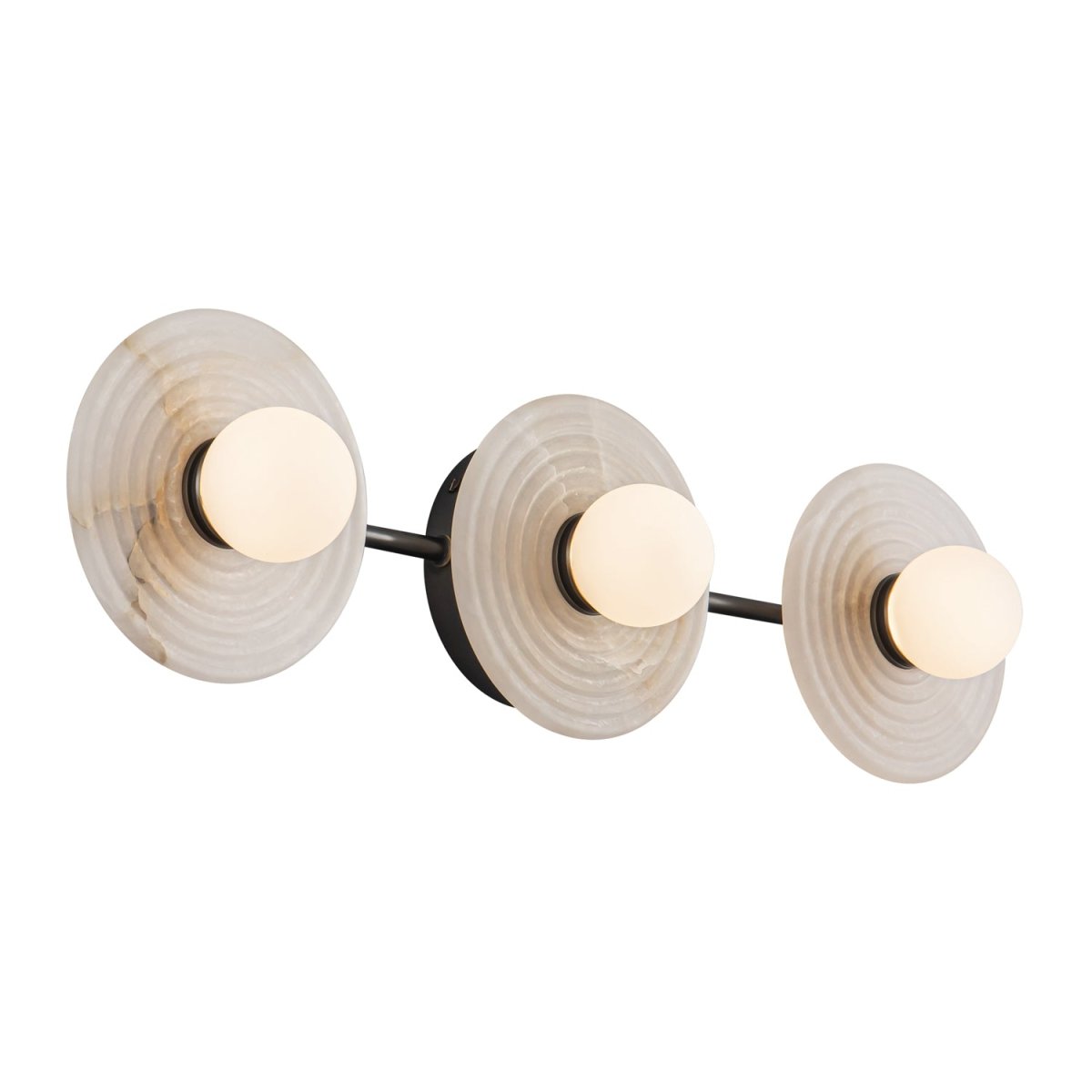Luminaire de vanité Dahlia - Bronze / Albâtre urbain 21 5/8" by Alora Lighting | Luminaires & cie