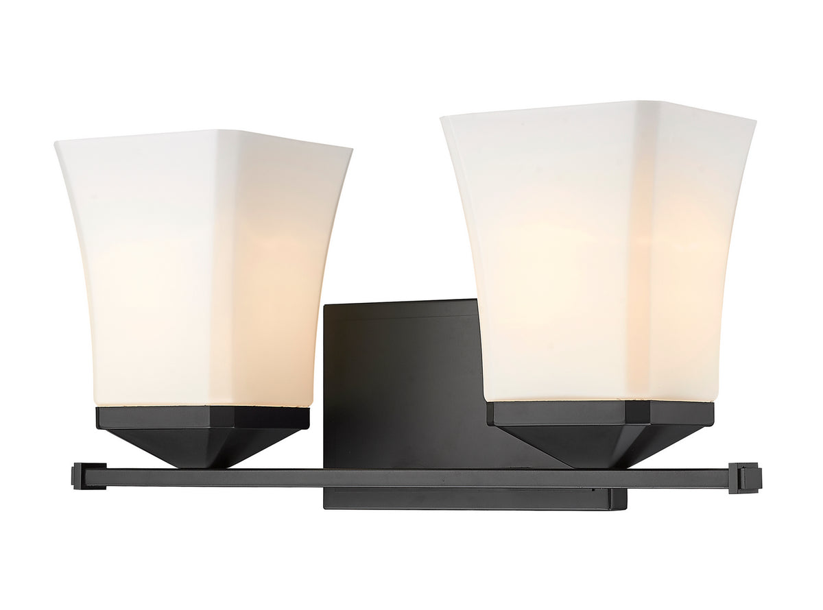 Luminaire de vanité Darcy Noir mat, 16" – Z-Lite
