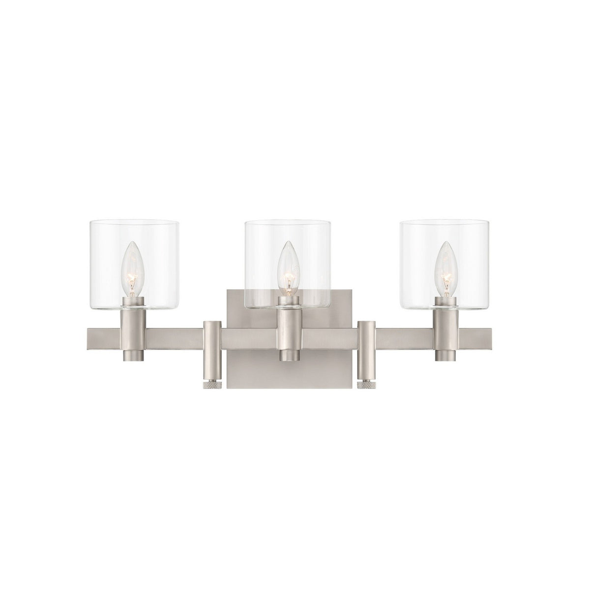 Luminaire de vanité Decato Nickel satiné, nombre ampoules 3 – Eurofase