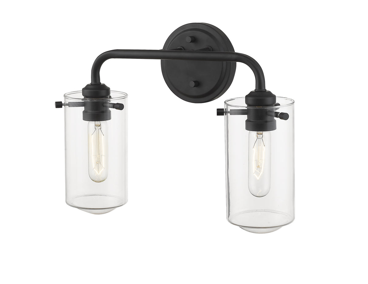 Luminaire de vanité Delaney Noir mat, 15" – vue 3