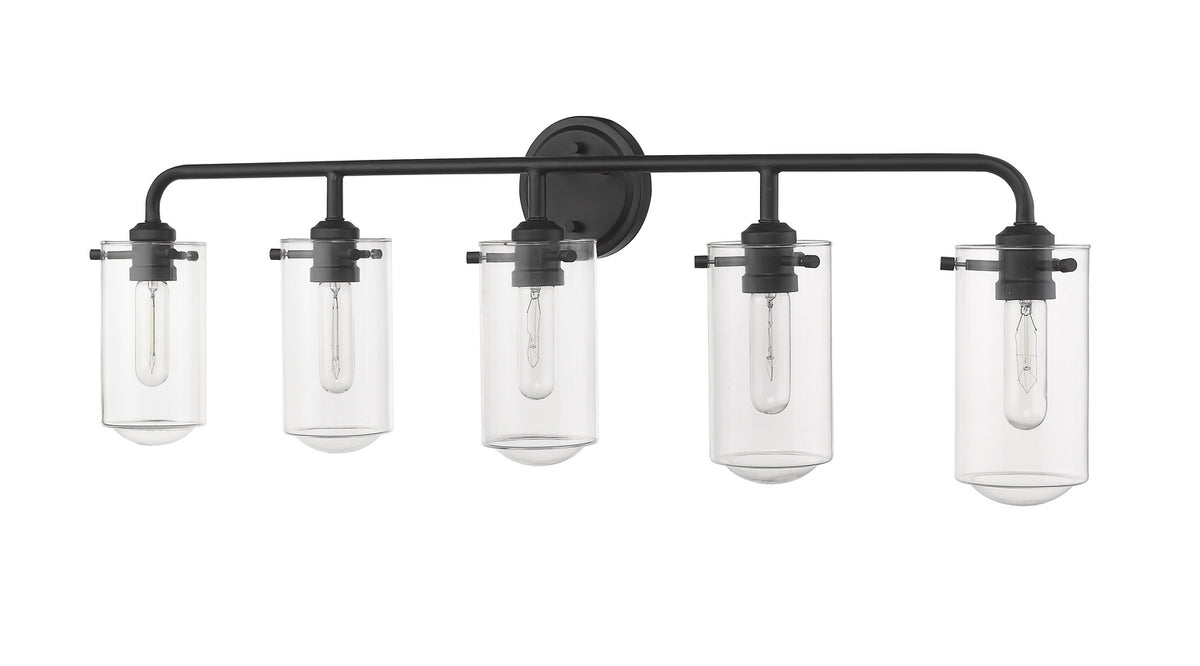 Luminaire de vanité Delaney Noir mat, 38" – vue 5